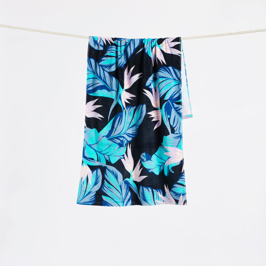 Slowtide Πετσέτα θαλάσσης Mauka - Black Towel 76 x 152 cm